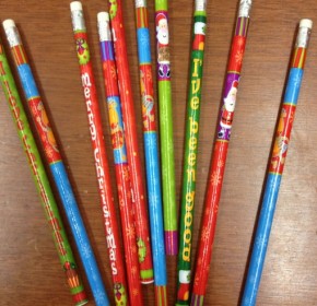 christmas novelty pencils